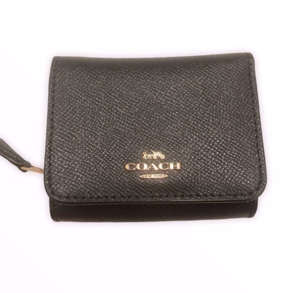 Coach blue grosgrain wallet